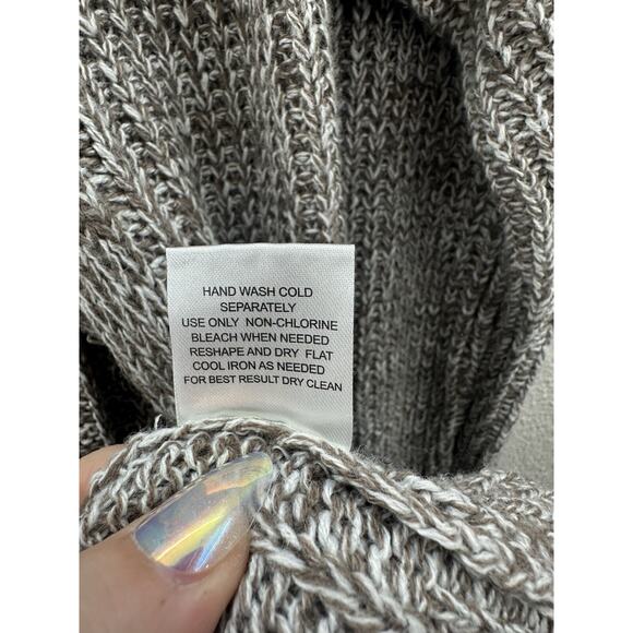 Pink Rose Womens Cardigan Size Medium Brown Long Sleeve Open Front - Picture 6 of 11